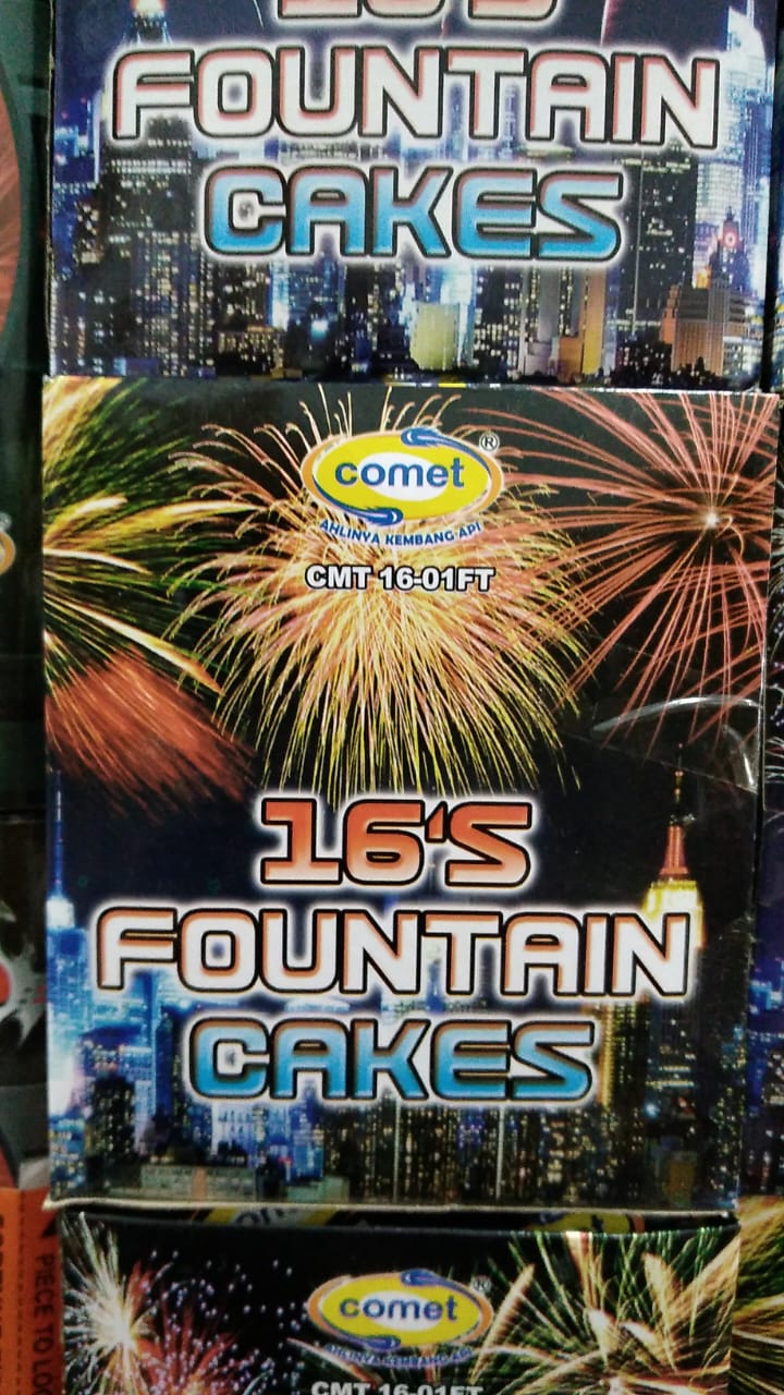 16 S Fountain Cake S Comet Fireworks